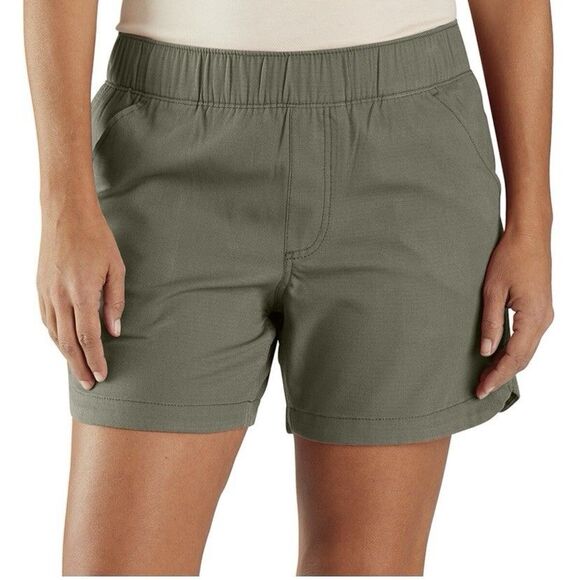 Carhartt Pants - Carhartt Womens Force Ripstop Work Short 5" Green Size Medium NWT New